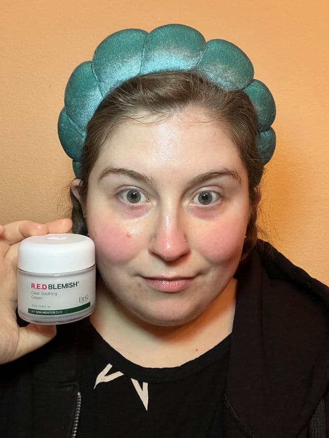 DR.G Red Blemish Clear Soothing Cream review photo by MeaningInMakeup