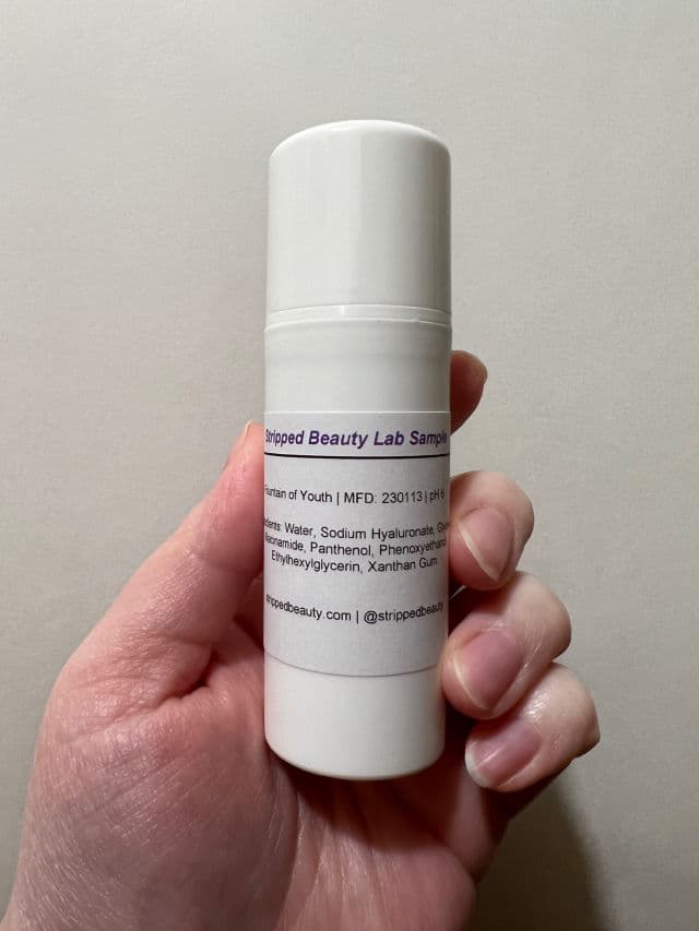 Stripped Beauty Fountain of Youth Hydrating Serum review photo by MeaningInMakeup