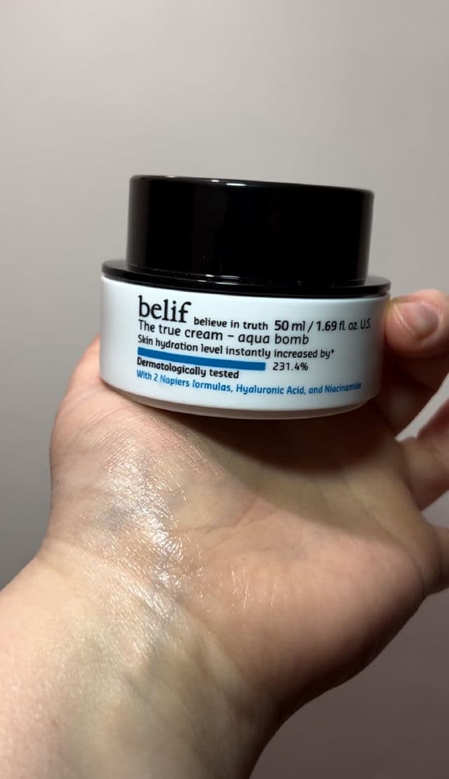 belif The True Cream Aqua Bomb review photo by MeaningInMakeup