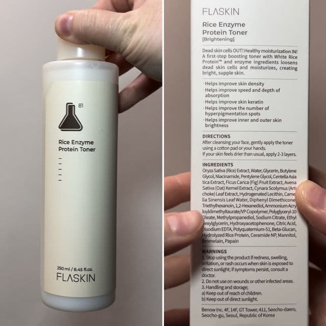 Flaskin Rice Enzyme Protein Toner review photo by MeaningInMakeup