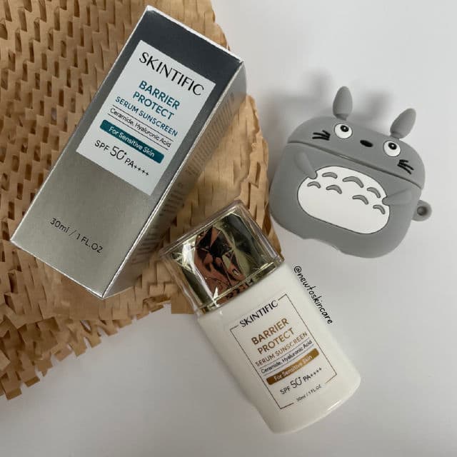 Skintific Barrier Protect Sunscreen SPF50 PA++++ review photo by Newtoskincare