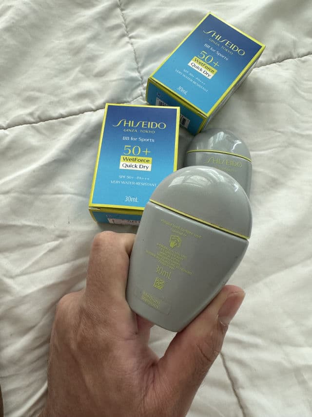 Shiseido Sports BB Cream SPF 50+ Sunscreen - Medium review photo by RBme