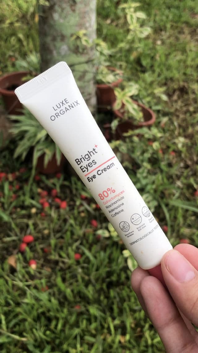 Luxe Organix Bright Eyes Eye Cream 80% Galactomyces review photo by jeeeanlouis