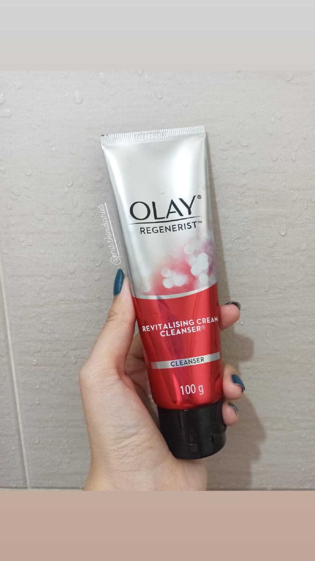 Olay The Regenerist Revitalising Cream Cleanser review photo by prisskindiaries