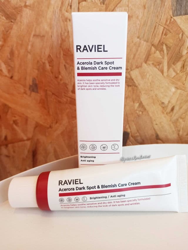 RAVIEL Acerola Dark Spot & Blemish Care Cream review photo by prisskindiaries
