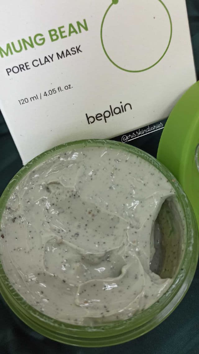 Beplain Mung Bean Pore Clay Mask review photo by prisskindiaries