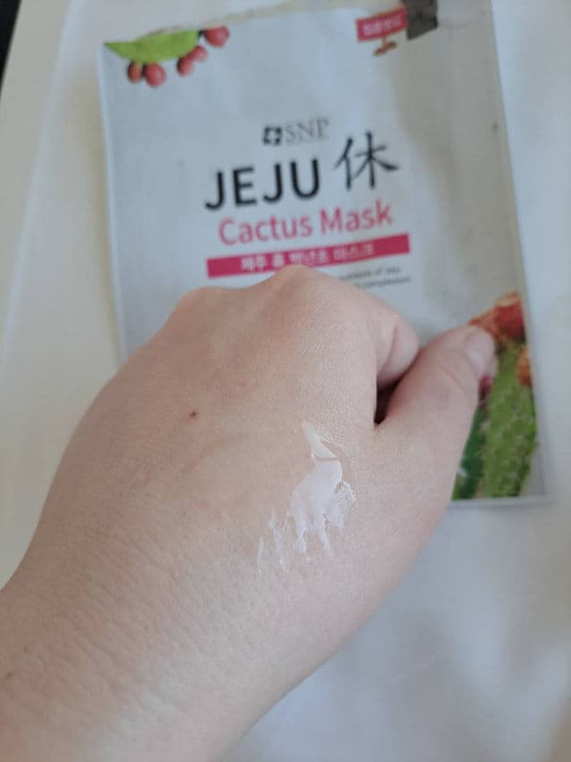 SNP Jeju Rest Cactus Sheet Mask review photo by milanamulana