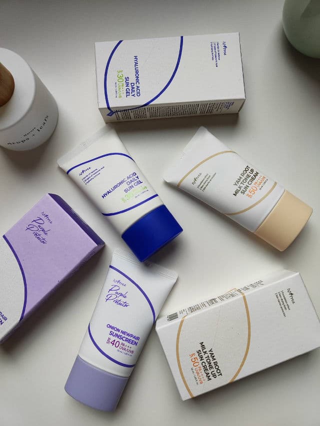 ISNTREE Yam Root Milk Tone Up Sun Cream SPF50+ PA++++ review photo by TanyasworldUGC
