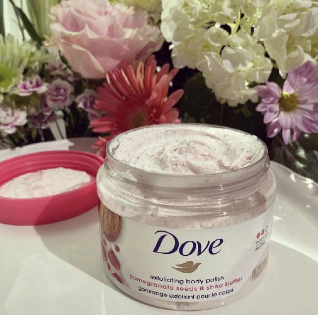 Dove Exfoliating Body Polish Pomegranate Seeds & Shea Butter review photo by reviewedbyjuju