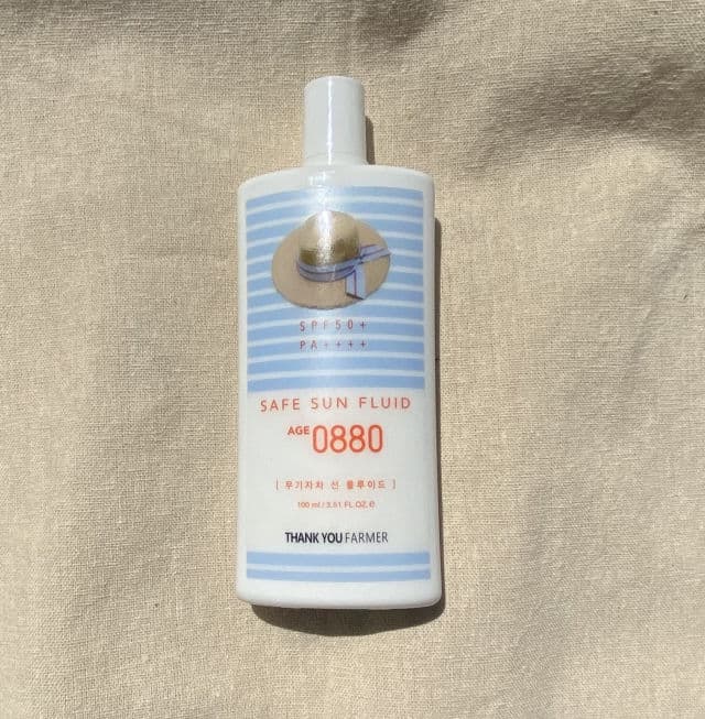 THANK YOU FARMER Safe Sun Fluid Age 0880 SPF50 + PA++++ review photo by Gelly10