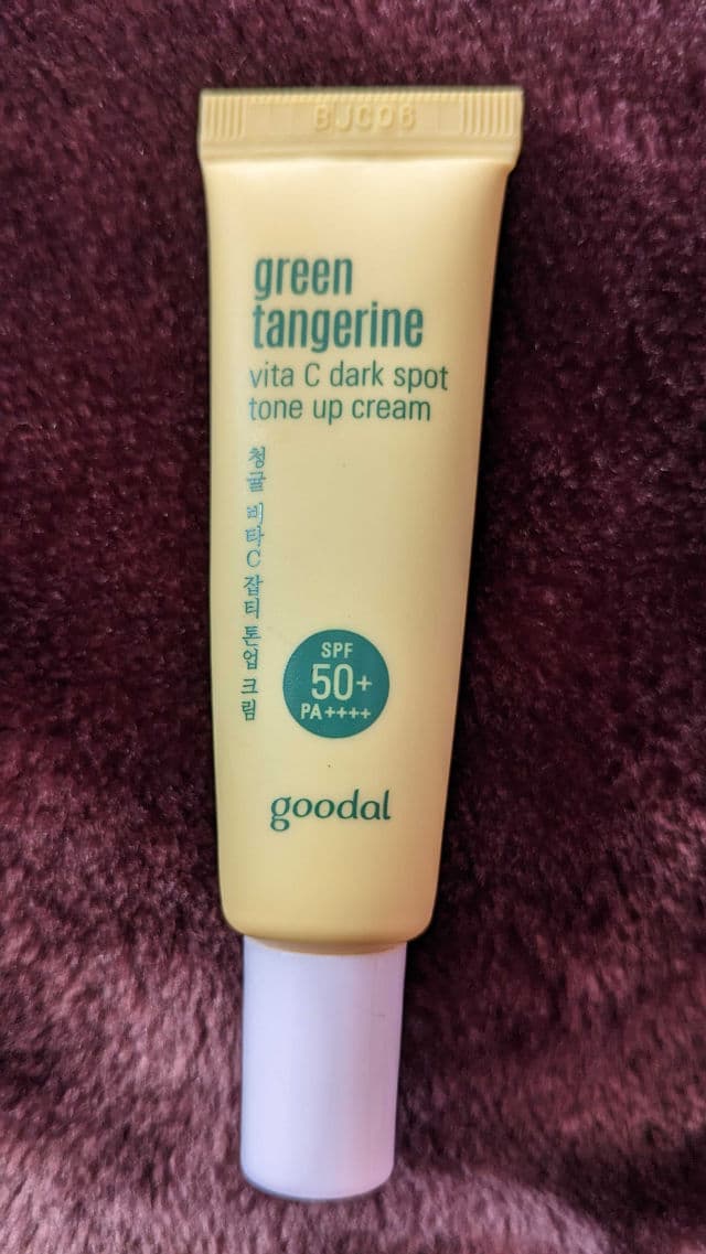 GOODAL Green Tangerine Vita C Dark Spot Tone Up Cream SPF50+ PA++++  review photo by shadesnsnails