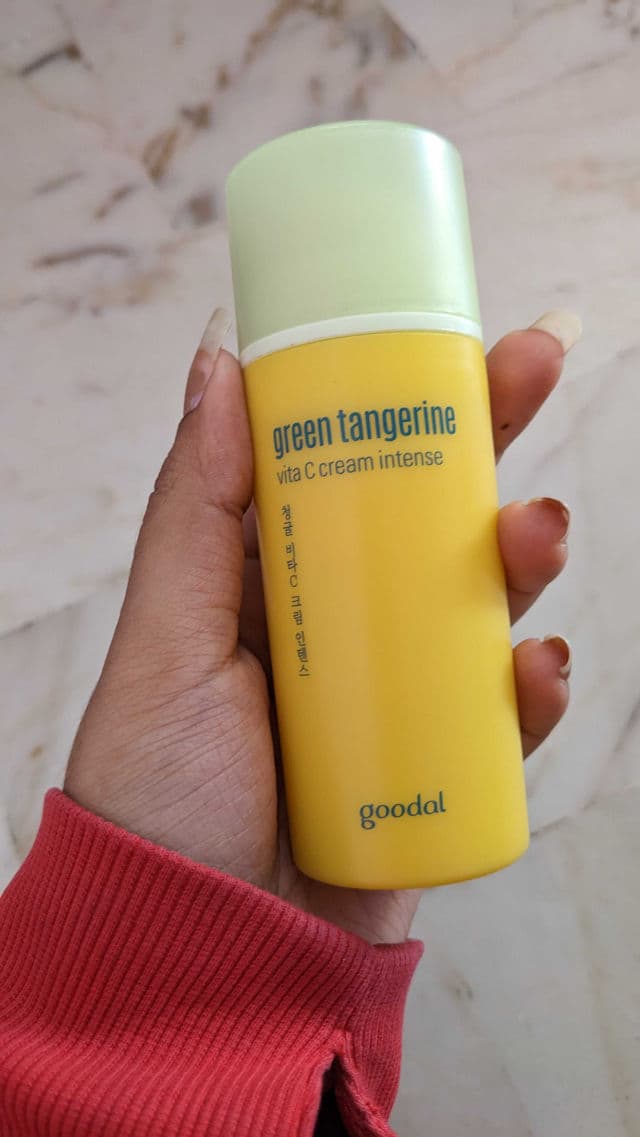 GOODAL Green Tangerine Vitamin C Cream Intense review photo by shadesnsnails