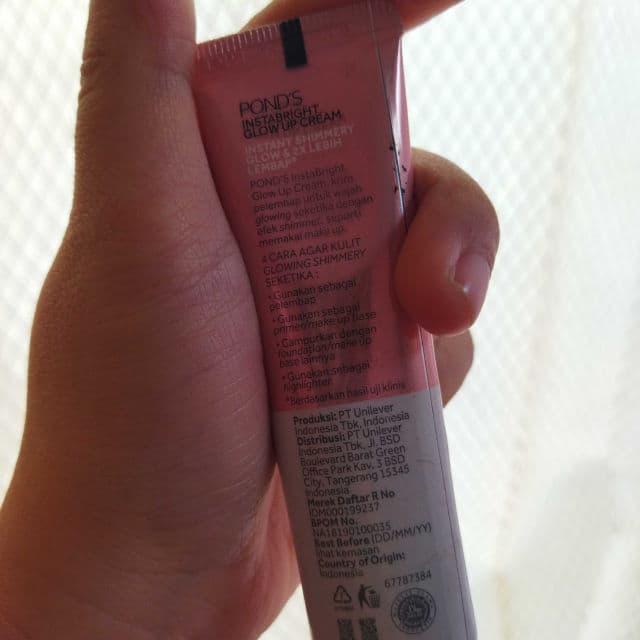 Pond's InstaBright Glow Up Cream Pink Crush review photo by unapie