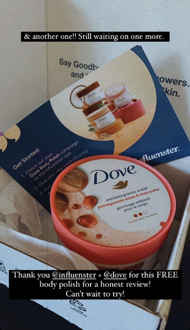 Dove Exfoliating Body Polish Pomegranate Seeds & Shea Butter review photo by justbrittnikole