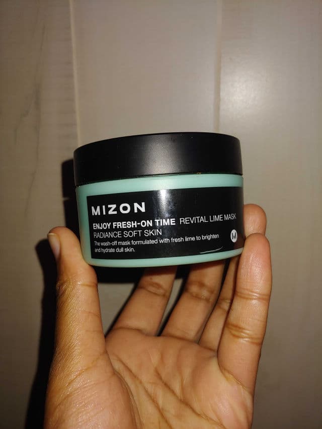 Mizon Enjoy Fresh On Time Revital Lime Mask review photo by Traytraysm
