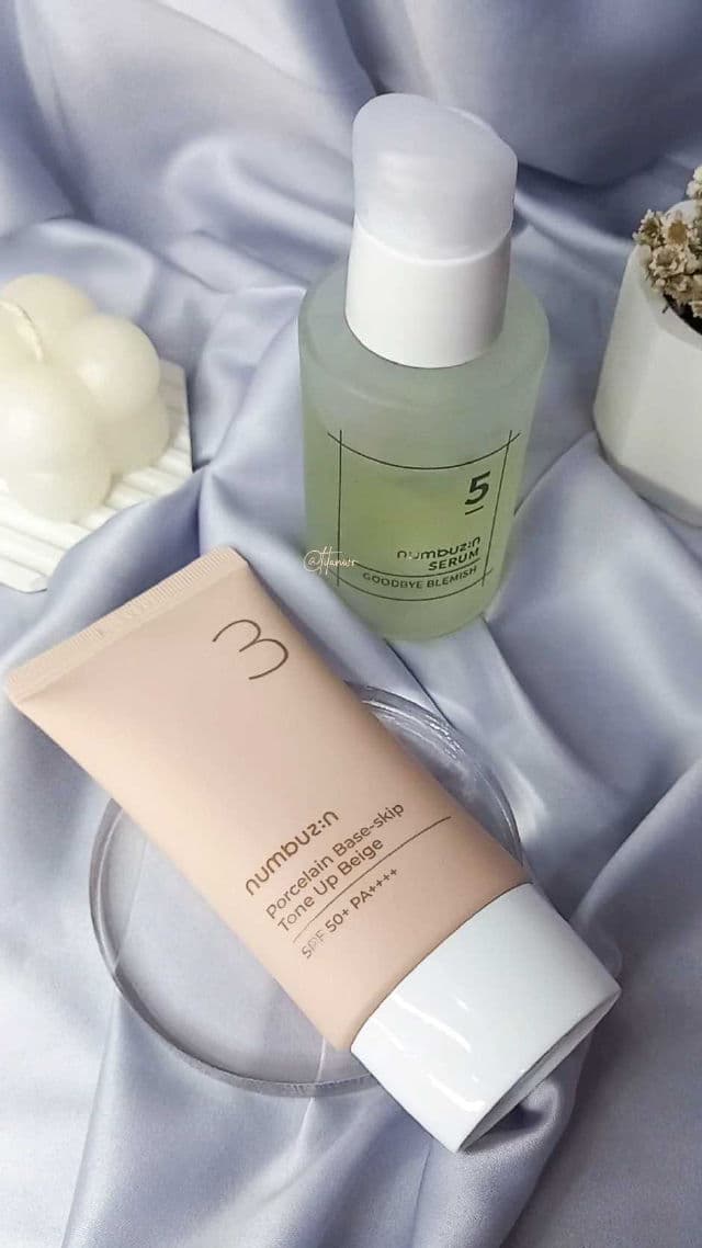 numbuzin No.3 Porcelain Base-Skip Tone Up Beige SPF50+ PA++++ review photo by litanwr