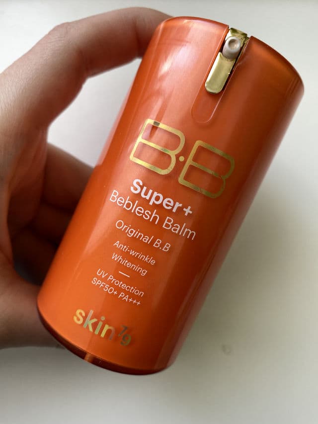 SKIN79 Super+ Beblesh Balm Orange BB Cream SPF50+ PA+++ review photo by dailyskincarehabits