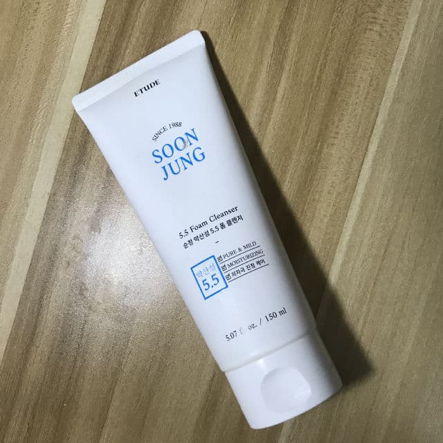 ETUDE SoonJung 5.5 Foam Cleanser review photo by sojournermd