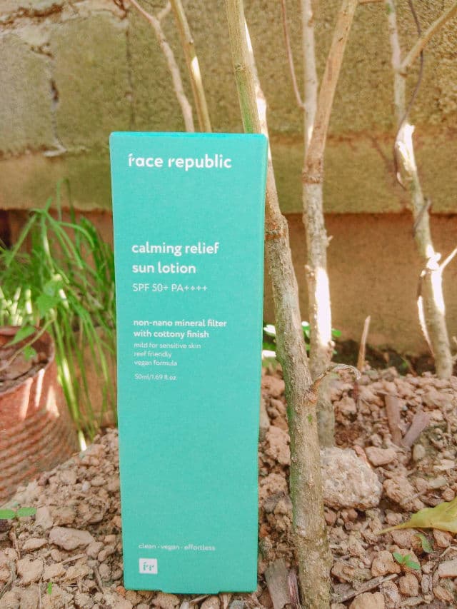 Face Republic Calming Relief Sun Lotion SPF50+ PA++++ review photo by anjieeenomoto