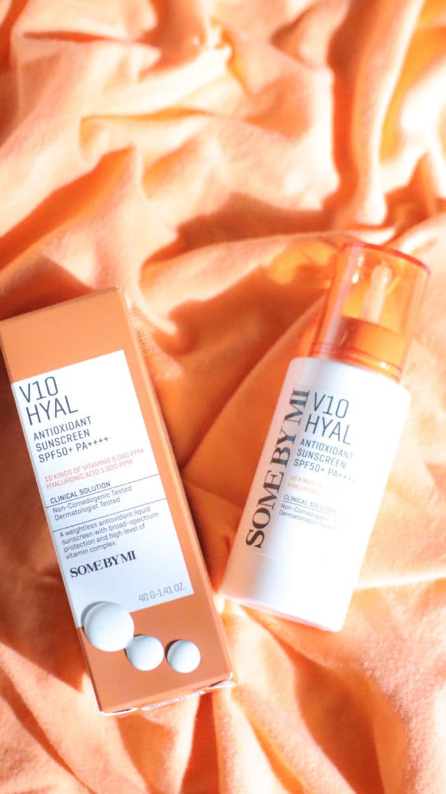 Some By Mi V10 Hyal Antioxidant Sunscreen SPF50+ PA++++ review photo by cmtgskin