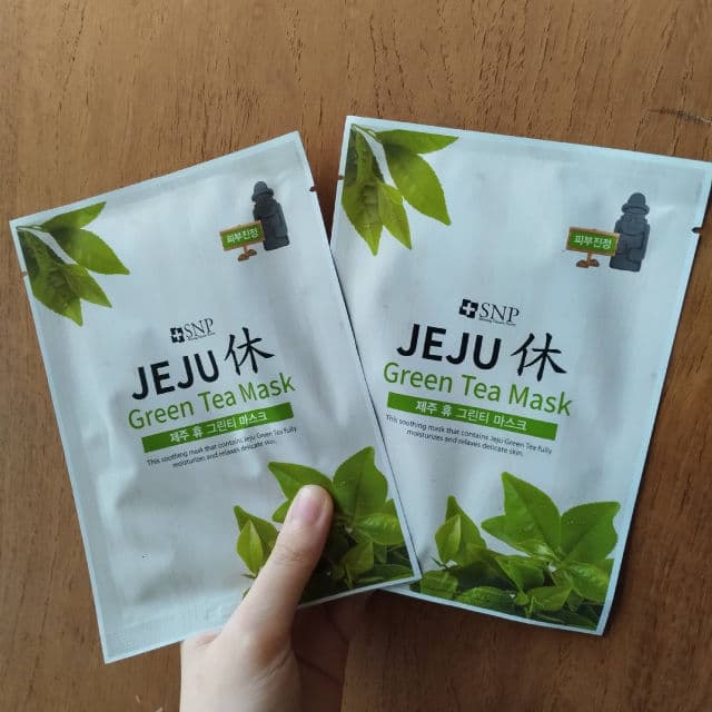SNP Jeju Rest Green Tea Mask review photo by thisisricka