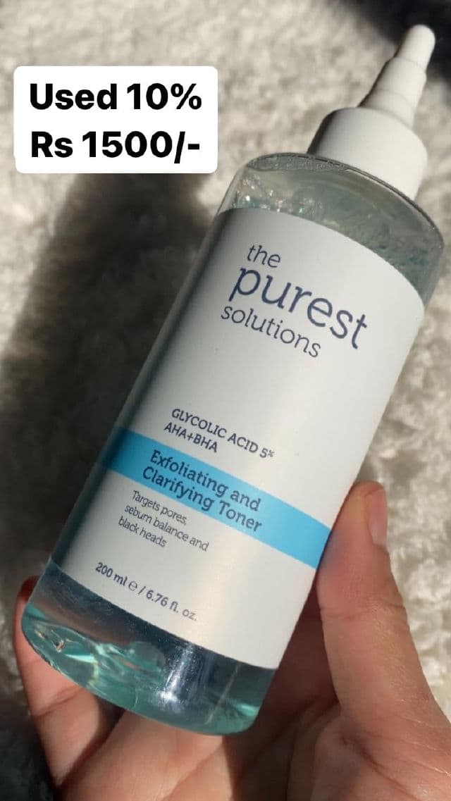 The Purest Solutions Exfoliating and Clarifying Toner Glycolic Acid 5% AHA+BHA review photo by Mieelifee