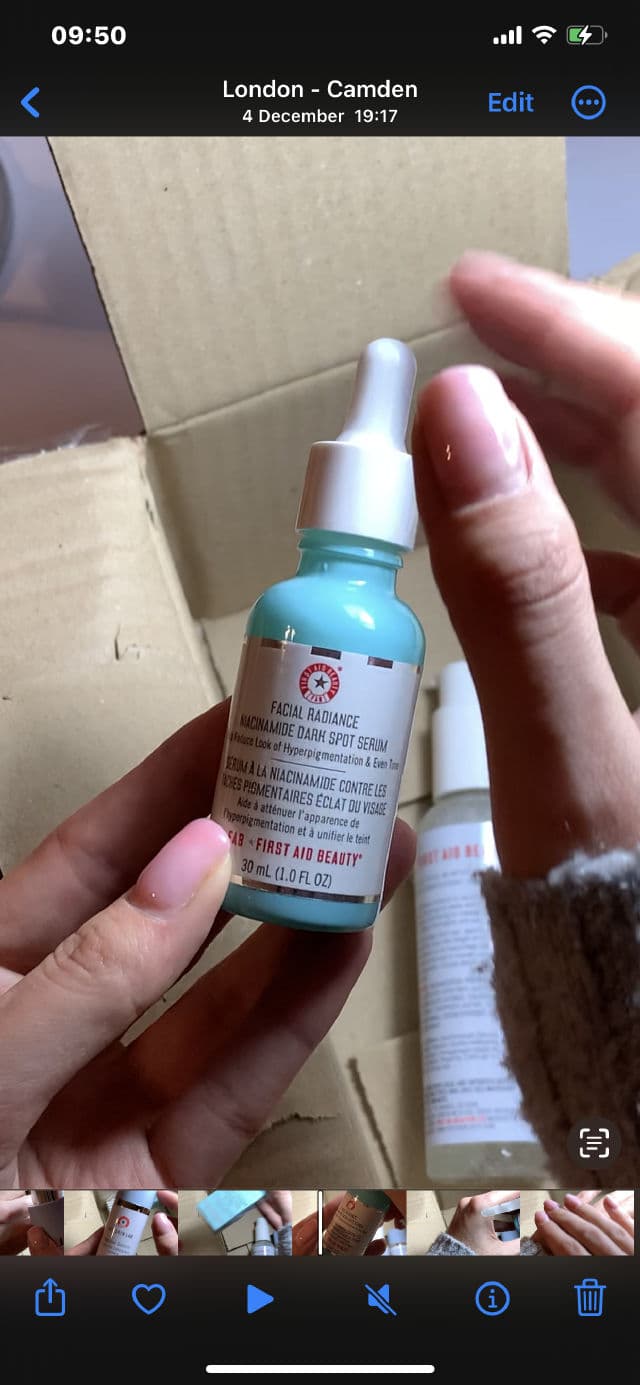 First Aid Beauty Facial Radiance Niacinamide Dark Spot Serum review photo by lolsnailbox