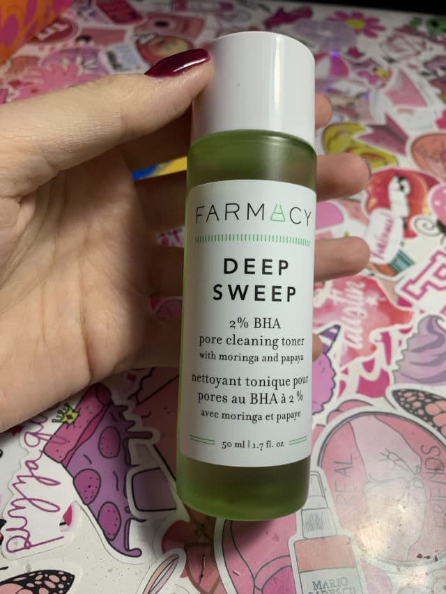 Farmacy Deep Sweep 2% BHA Pore Cleaning Toner with Moringa + Papaya review photo by lolsnailbox