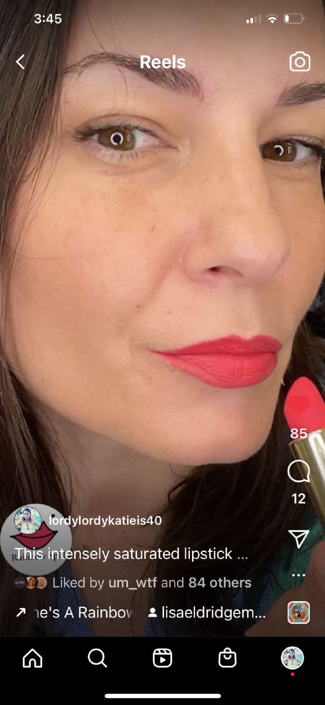 Lisa Eldridge Velvet Ribbon - True Velvet Lipstick review photo by KatieMoe