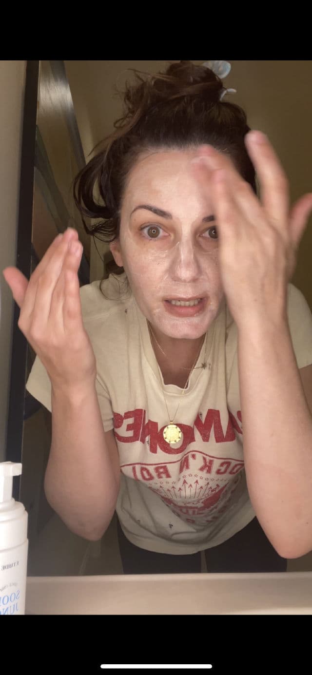 Caudalie Paris Vinoperfect Brightening Glycolic Peel Mask review photo by KatieMoe