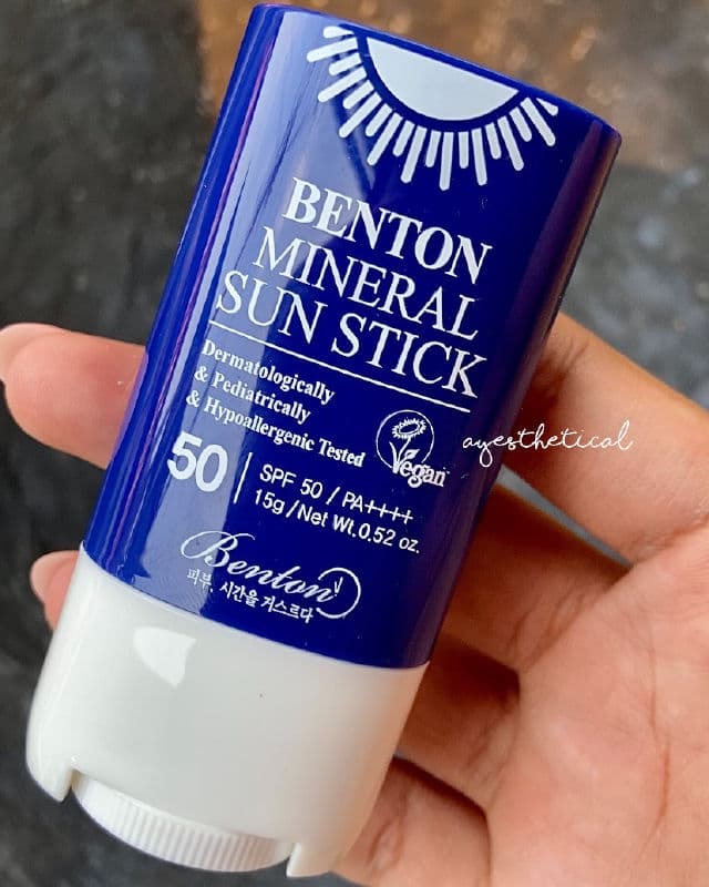 BENTON Mineral Sun Stick SPF50+/PA++++  review photo by ayesthetical