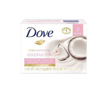 Dove Purely Pampering Beauty Bar with Coconut Milk & Jasmine Petals Scent review photo by shybugs