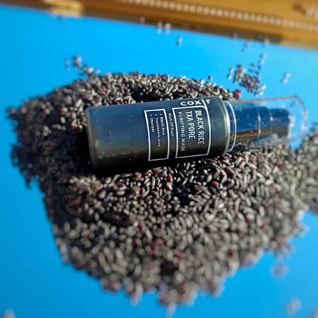 Coxir Black Rice TXA Pore Purifying Mask review photo by beingmyselfE