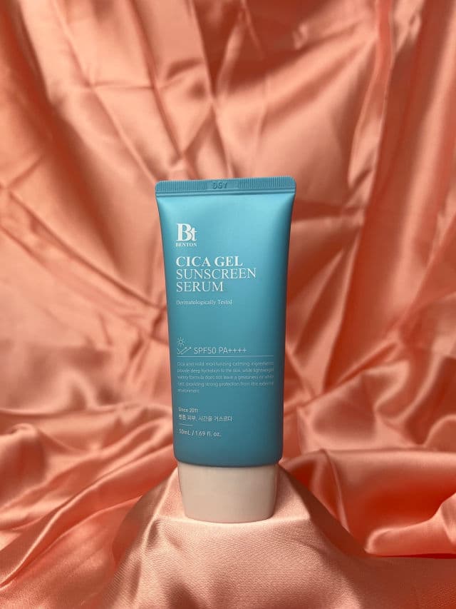 BENTON Cica Gel Sunscreen SPF50+ PA++++  review photo by Yesimglowy