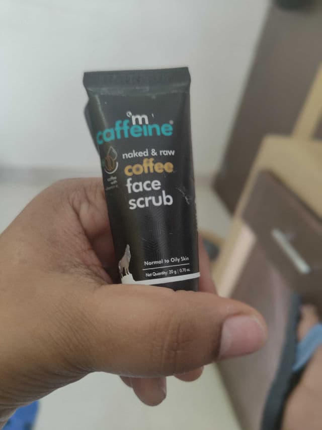 mCaffeine Naked & Raw Coffee Face Scrub review photo by anushrijalan