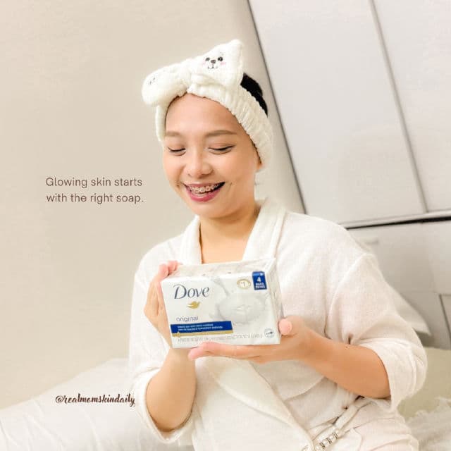 Dove Cream Beauty Bathing Bar review photo by Realmomskindaily