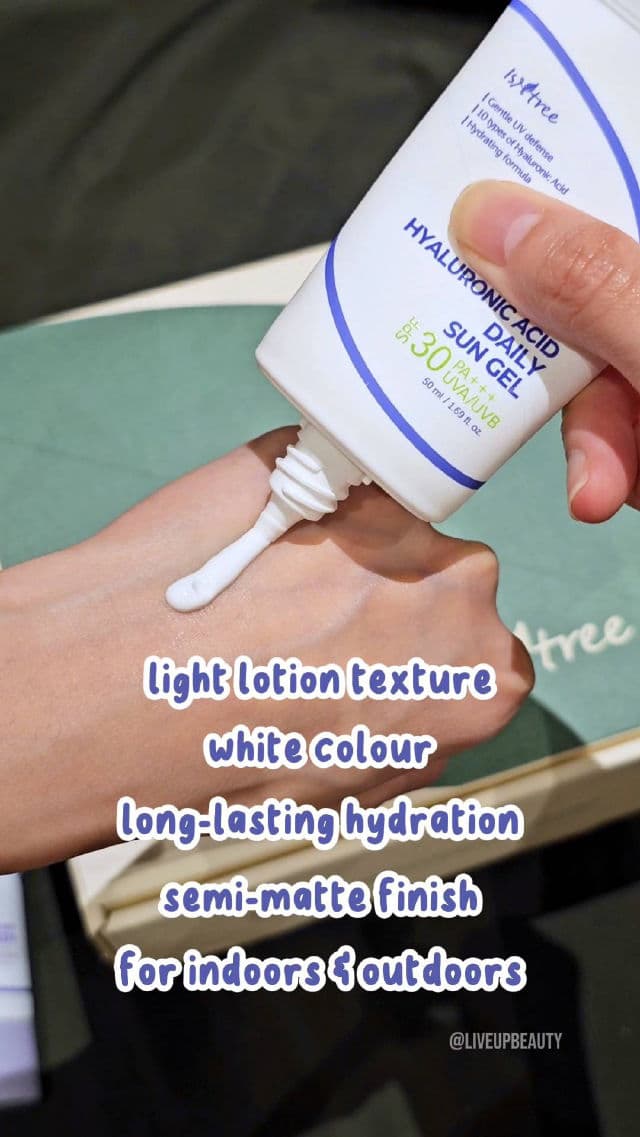ISNTREE Hyaluronic Acid Daily Sun Gel SPF30 PA+++ review photo by lubeauty