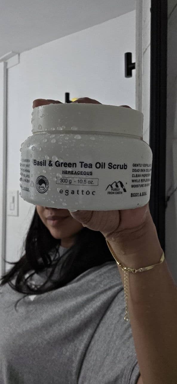 EGATTOC Basil & Green Tea Oil Scrub - Herbaceous review photo by MariCookie