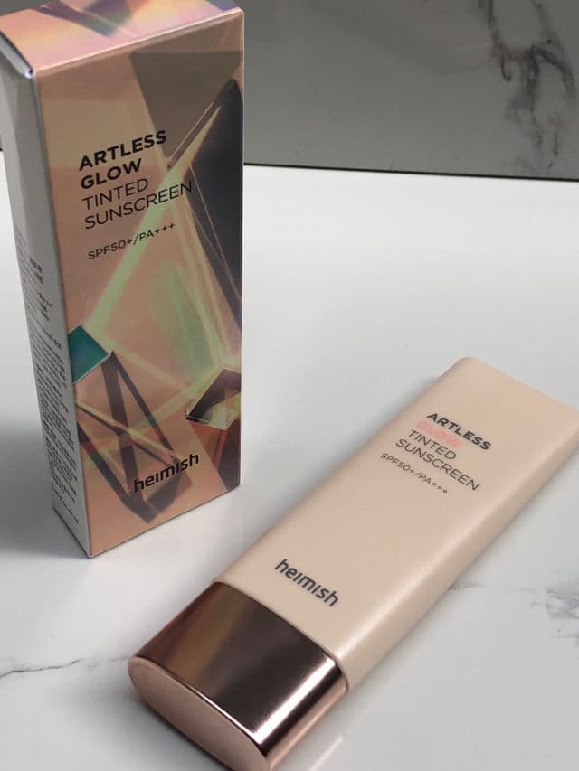 Heimish Artless Glow Tinted Sunscreen SPF50+ PA+++ review photo by Juleseun