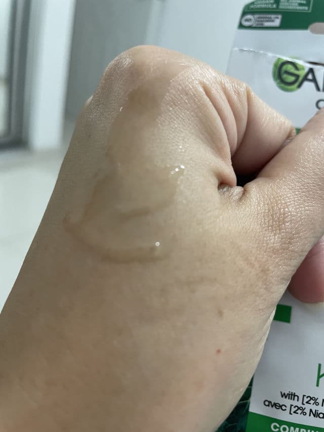 Garnier 2% Niacinamide + Kale Detox Ampoule Sheet Mask review photo by LuLizardo