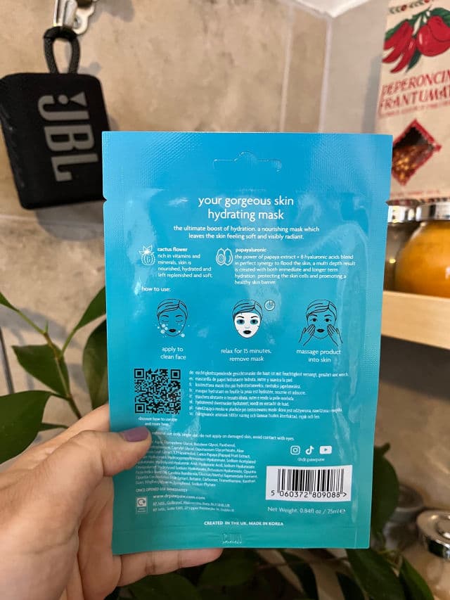 Dr. PAWPAW Your Gorgeous Skin Hydrating & Nourishing Sheet Mask review photo by Cocoliciousdiary