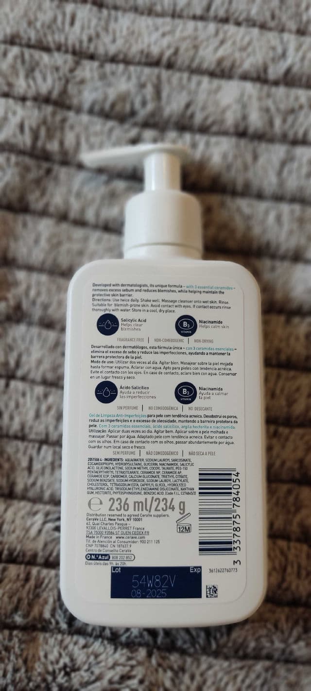CeraVe Blemish Control Cleanser review photo by Noepuime
