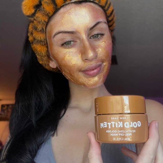 I Dew Care Gold Kitten Revitalizing Peel-off Mask review photo by kaylathagemini