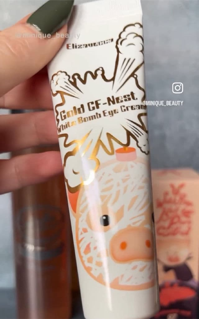 ELIZAVECCA Gold CF-Nest White Bomb Eye Cream review photo by Minique
