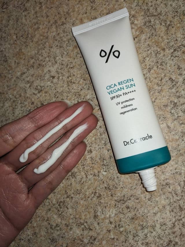 Dr. Ceuracle Cica Regen Vegan Sun SPF 50+ PA++++  review photo by ChillinWithQuanie