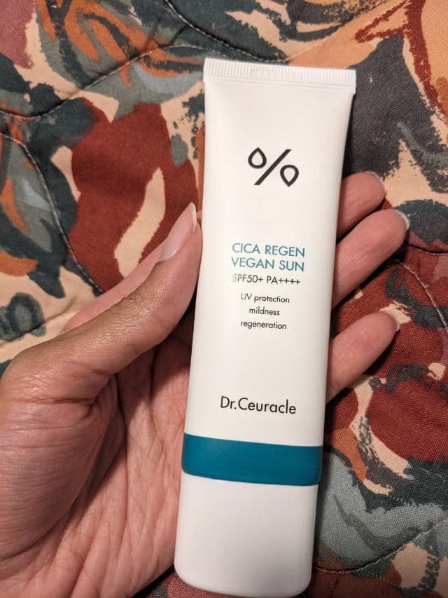 Dr. Ceuracle Cica Regen Vegan Sun SPF 50+ PA++++  review photo by ChillinWithQuanie