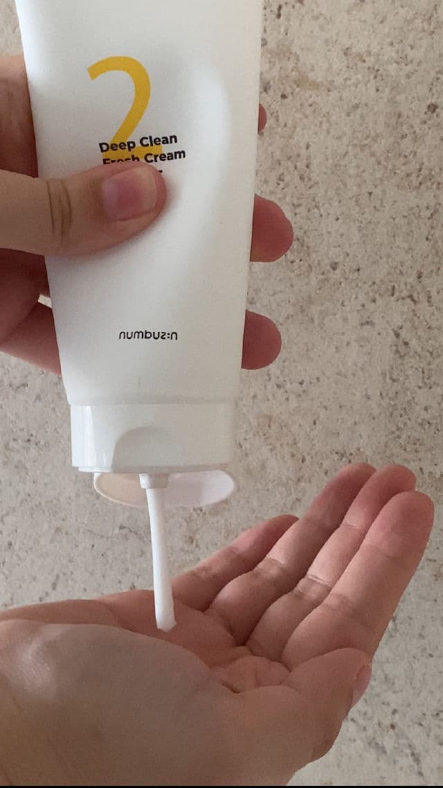 numbuzin No.2 Deep Clean Fresh Cream Cleanser review photo by skinsupportco