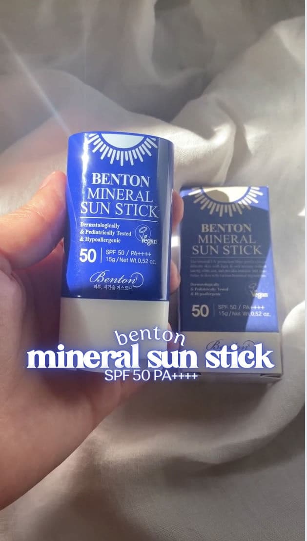 BENTON Mineral Sun Stick SPF50+/PA++++  review photo by skinsupportco