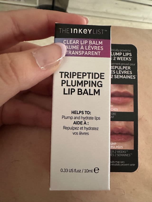 The Inkey List Tripeptide Plumping Lip Balm review photo by mybeautykarma