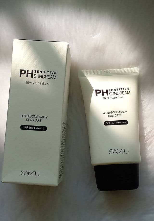 SAM'U pH Sensitive Sun Cream review photo by nrsollehan